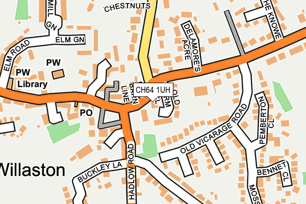 CH64 1UH map - OS OpenMap – Local (Ordnance Survey)