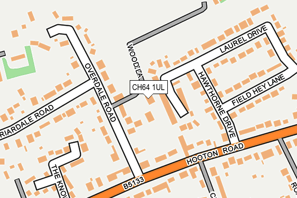 CH64 1UL map - OS OpenMap – Local (Ordnance Survey)