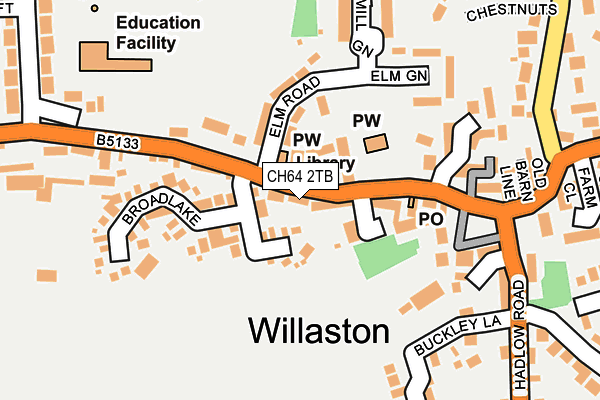 CH64 2TB map - OS OpenMap – Local (Ordnance Survey)