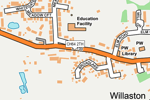 CH64 2TH map - OS OpenMap – Local (Ordnance Survey)