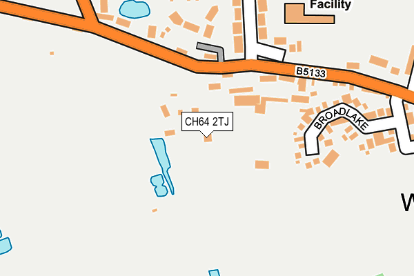 CH64 2TJ map - OS OpenMap – Local (Ordnance Survey)