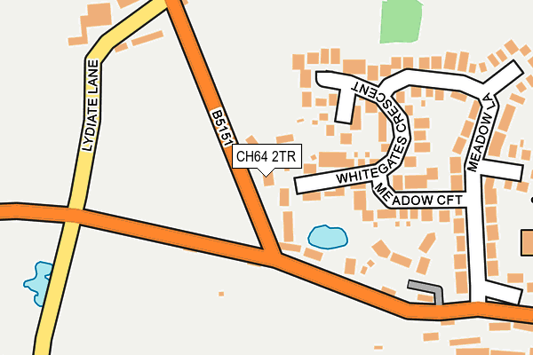 CH64 2TR map - OS OpenMap – Local (Ordnance Survey)