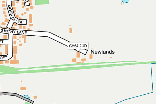 CH64 2UD map - OS OpenMap – Local (Ordnance Survey)