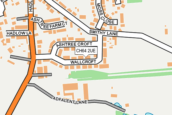 CH64 2UE map - OS OpenMap – Local (Ordnance Survey)