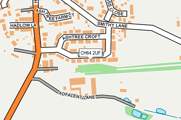 CH64 2UF map - OS OpenMap – Local (Ordnance Survey)