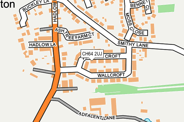 CH64 2UJ map - OS OpenMap – Local (Ordnance Survey)