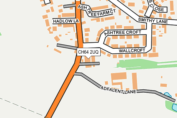 CH64 2UQ map - OS OpenMap – Local (Ordnance Survey)