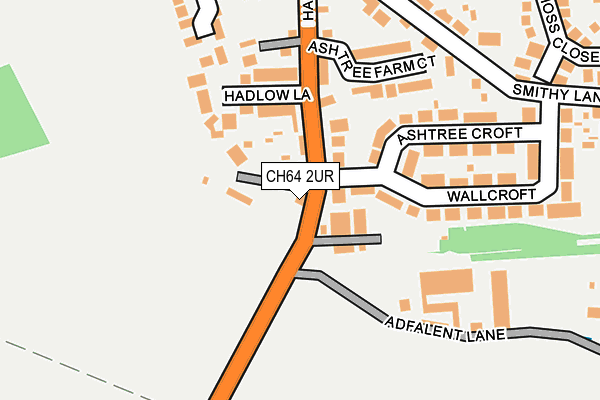 CH64 2UR map - OS OpenMap – Local (Ordnance Survey)