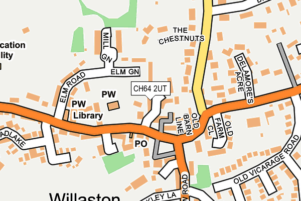 CH64 2UT map - OS OpenMap – Local (Ordnance Survey)