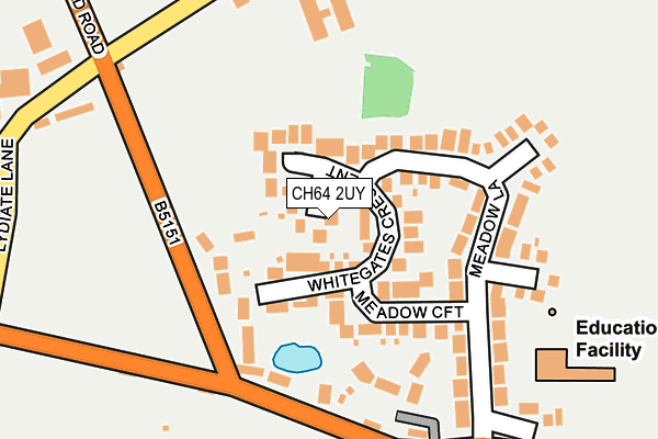 CH64 2UY map - OS OpenMap – Local (Ordnance Survey)