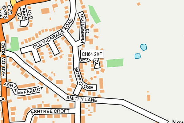 CH64 2XF map - OS OpenMap – Local (Ordnance Survey)