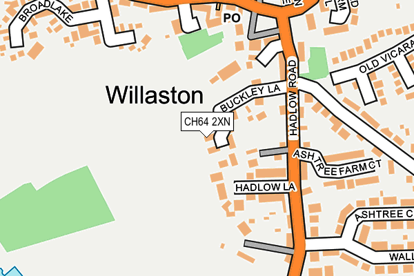 CH64 2XN map - OS OpenMap – Local (Ordnance Survey)