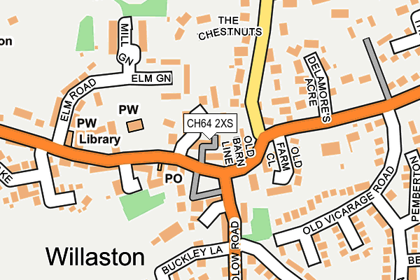 CH64 2XS map - OS OpenMap – Local (Ordnance Survey)