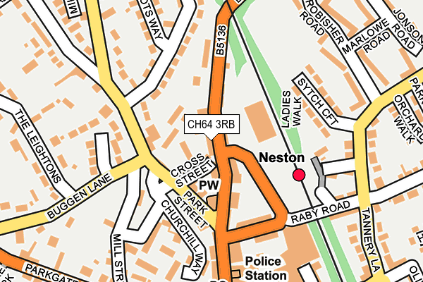 CH64 3RB map - OS OpenMap – Local (Ordnance Survey)