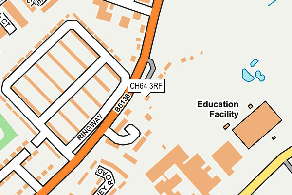 CH64 3RF map - OS OpenMap – Local (Ordnance Survey)