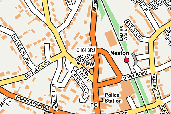 CH64 3RJ map - OS OpenMap – Local (Ordnance Survey)