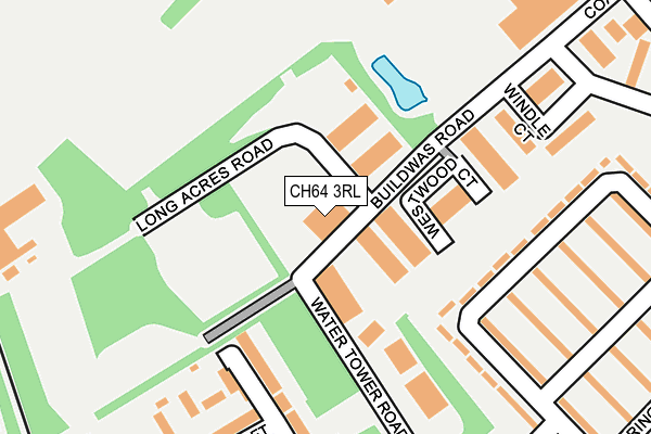 CH64 3RL map - OS OpenMap – Local (Ordnance Survey)