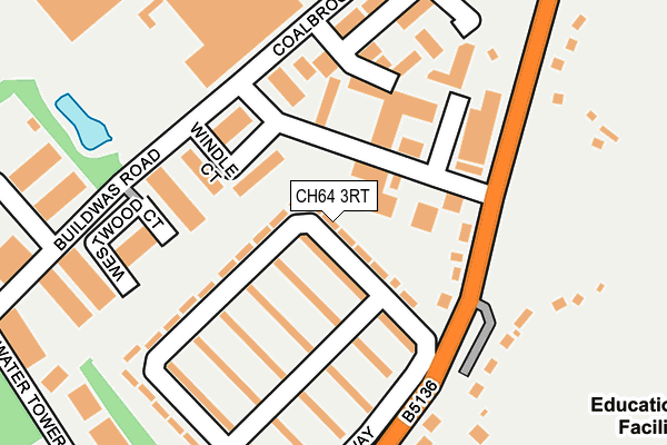 CH64 3RT map - OS OpenMap – Local (Ordnance Survey)
