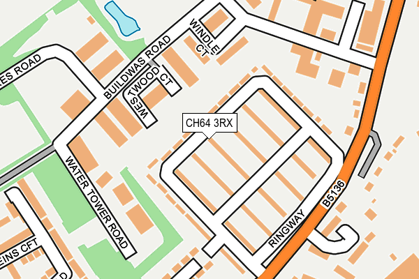 CH64 3RX map - OS OpenMap – Local (Ordnance Survey)