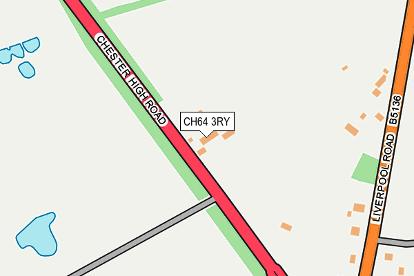 CH64 3RY map - OS OpenMap – Local (Ordnance Survey)