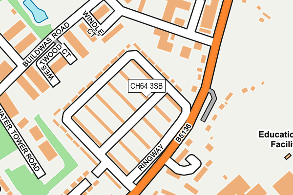 CH64 3SB map - OS OpenMap – Local (Ordnance Survey)