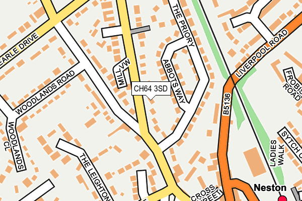 CH64 3SD map - OS OpenMap – Local (Ordnance Survey)