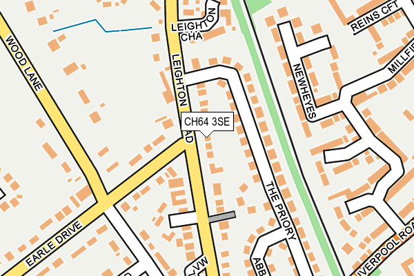 CH64 3SE map - OS OpenMap – Local (Ordnance Survey)