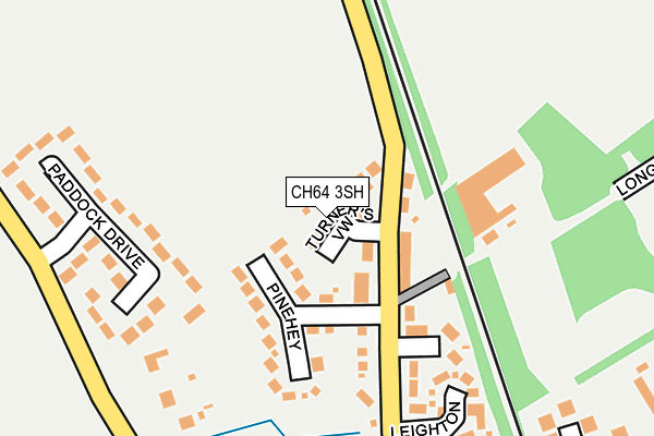CH64 3SH map - OS OpenMap – Local (Ordnance Survey)