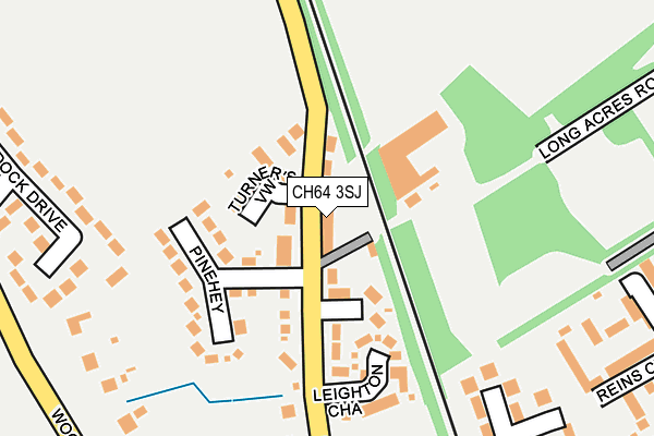 CH64 3SJ map - OS OpenMap – Local (Ordnance Survey)