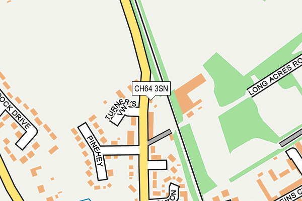 CH64 3SN map - OS OpenMap – Local (Ordnance Survey)