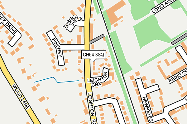 CH64 3SQ map - OS OpenMap – Local (Ordnance Survey)