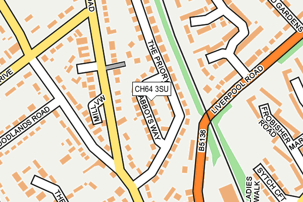 CH64 3SU map - OS OpenMap – Local (Ordnance Survey)