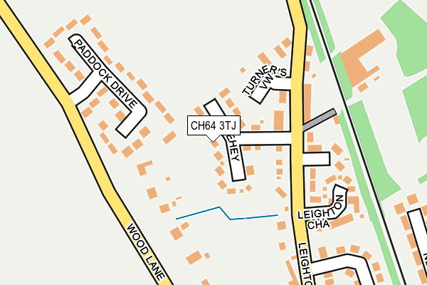 CH64 3TJ map - OS OpenMap – Local (Ordnance Survey)