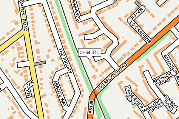 CH64 3TL map - OS OpenMap – Local (Ordnance Survey)