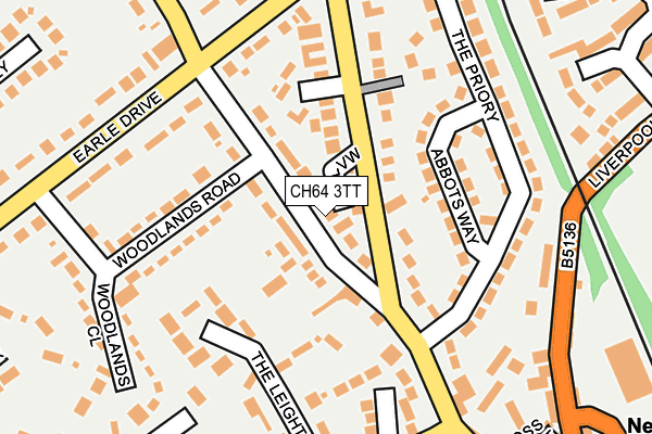 CH64 3TT map - OS OpenMap – Local (Ordnance Survey)