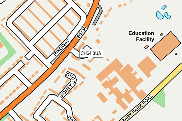 CH64 3UA map - OS OpenMap – Local (Ordnance Survey)