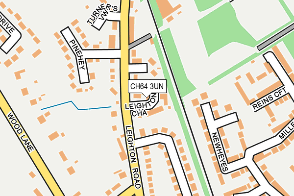 CH64 3UN map - OS OpenMap – Local (Ordnance Survey)