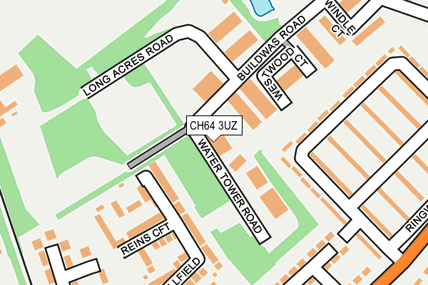 CH64 3UZ map - OS OpenMap – Local (Ordnance Survey)