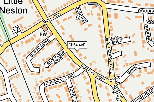 CH64 4AF map - OS OpenMap – Local (Ordnance Survey)