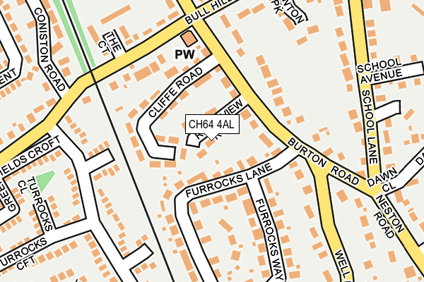 CH64 4AL map - OS OpenMap – Local (Ordnance Survey)