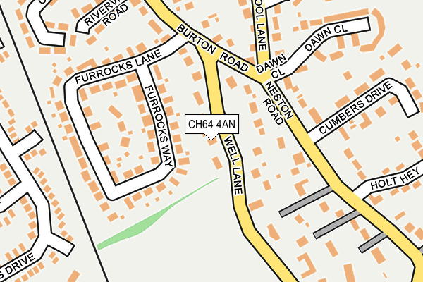 CH64 4AN map - OS OpenMap – Local (Ordnance Survey)
