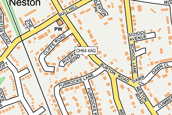 CH64 4AQ map - OS OpenMap – Local (Ordnance Survey)