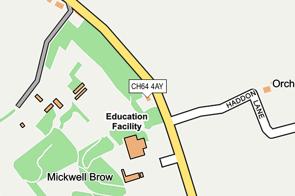 CH64 4AY map - OS OpenMap – Local (Ordnance Survey)