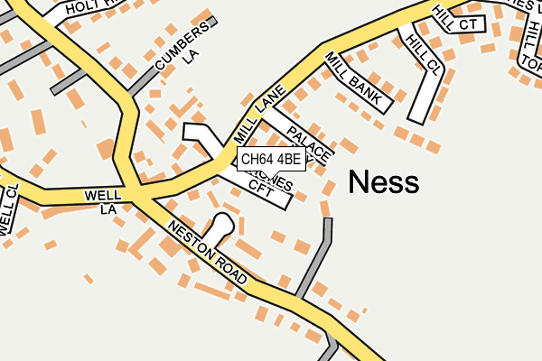 CH64 4BE map - OS OpenMap – Local (Ordnance Survey)