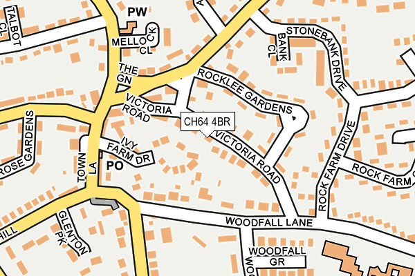 CH64 4BR map - OS OpenMap – Local (Ordnance Survey)