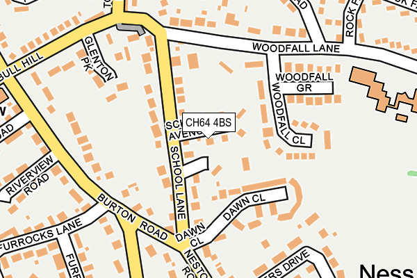 CH64 4BS map - OS OpenMap – Local (Ordnance Survey)