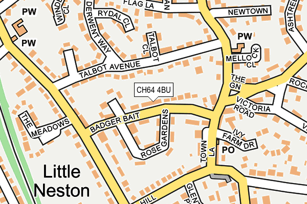 CH64 4BU map - OS OpenMap – Local (Ordnance Survey)