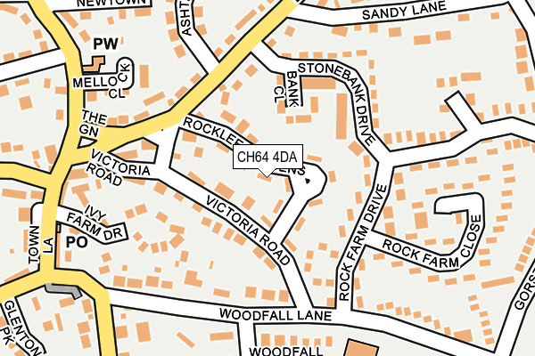 CH64 4DA map - OS OpenMap – Local (Ordnance Survey)
