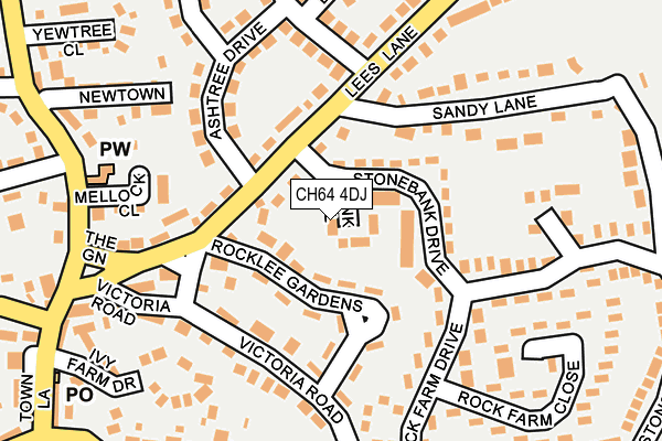 CH64 4DJ map - OS OpenMap – Local (Ordnance Survey)