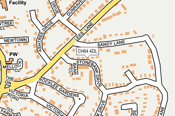 CH64 4DL map - OS OpenMap – Local (Ordnance Survey)